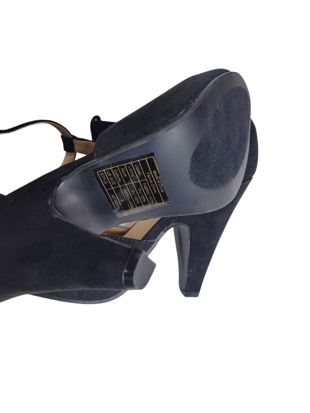 Modcloth T-strap Black Heels Size 8 - Picture 5 of 7
